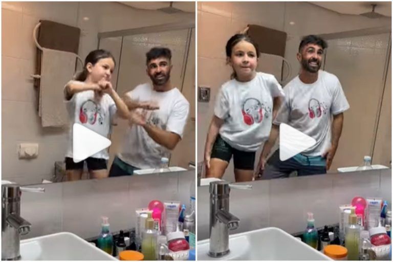 Viral Video: Little Girl Dances to Pushpa Song Srivalli With Her Dad, Internet Hearts It | Watch